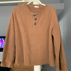 LACAUSA Balloon sleeve sweater